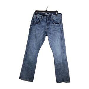 Wrangler Retro Jeans Slim Boot Cut Medium Wash 30x32 W On Pocket Cowboy Classic